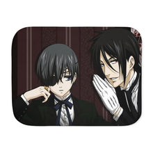 Load image into Gallery viewer, Black Butler Sherpa Blanket
