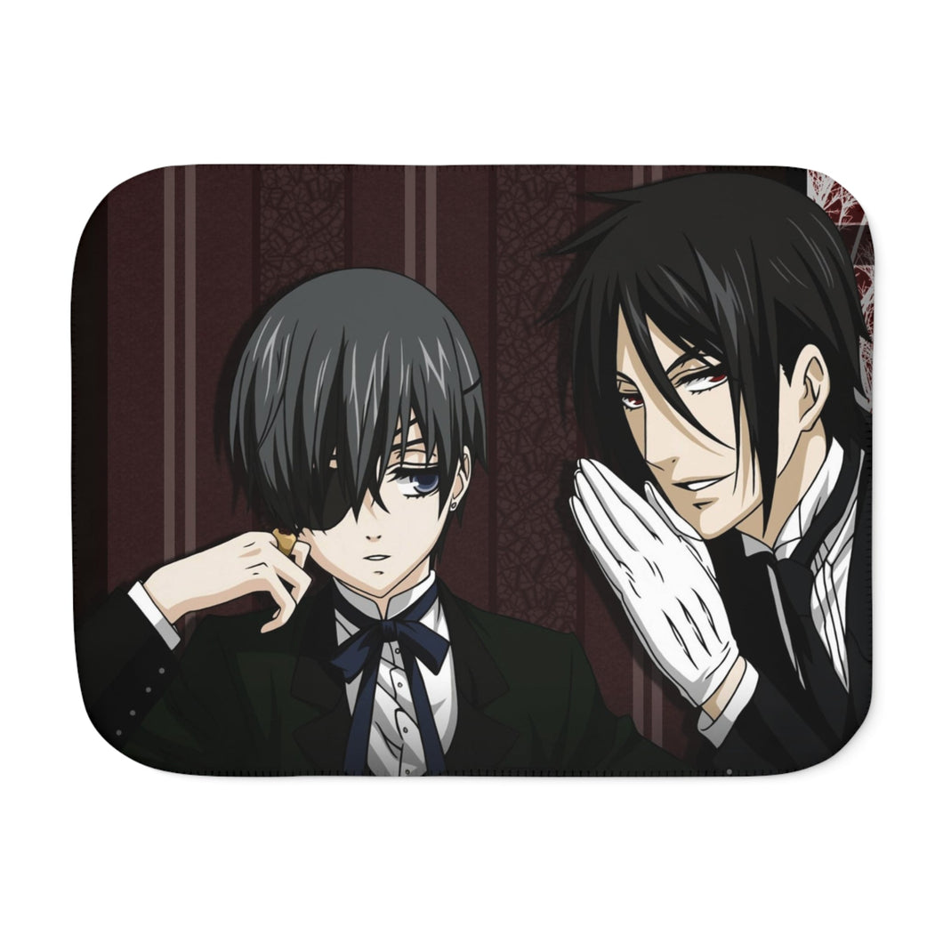 Black Butler Sherpa Blanket