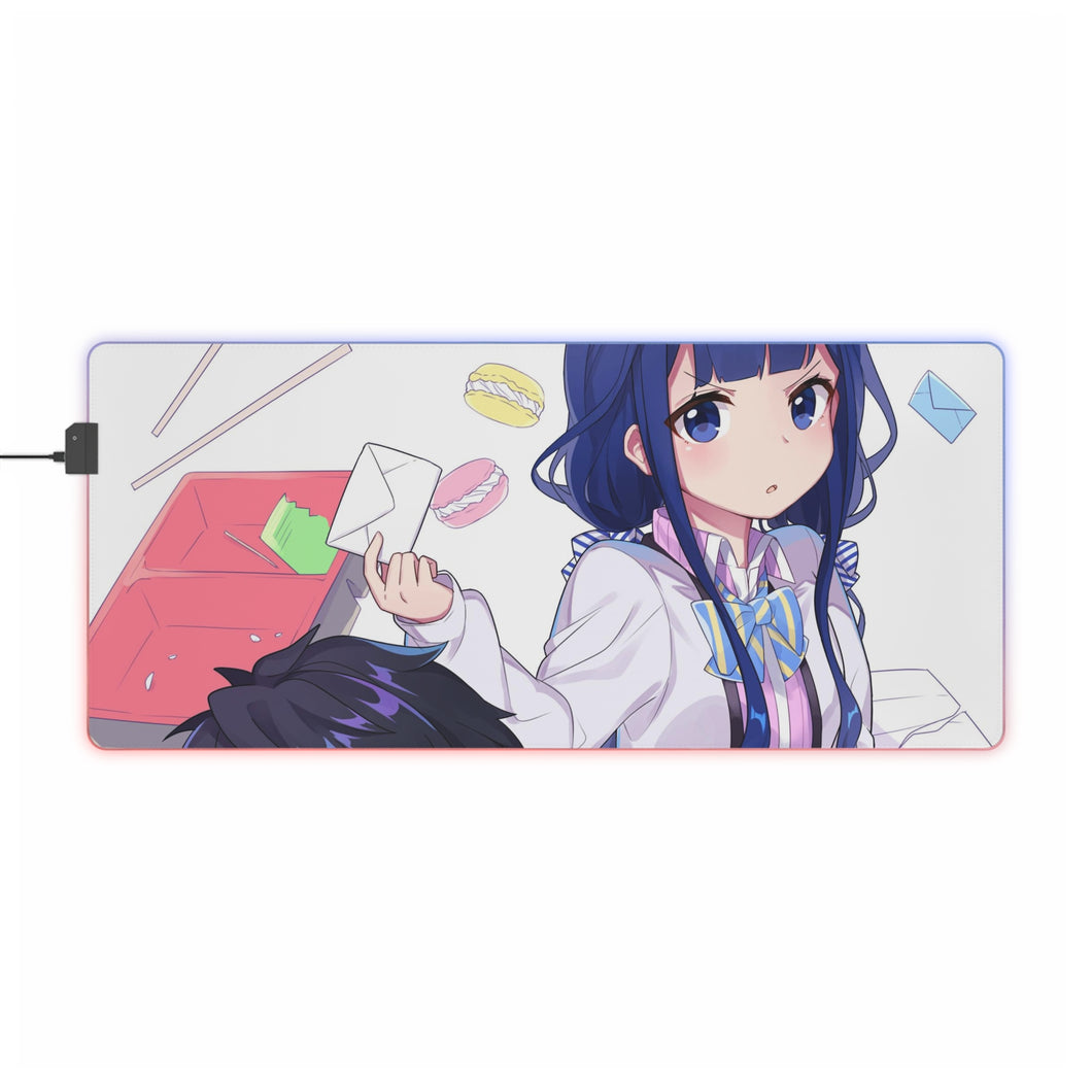 Masamune-kun's Revenge Aki Adagaki, Masamune Makabe RGB LED Mouse Pad (Desk Mat)