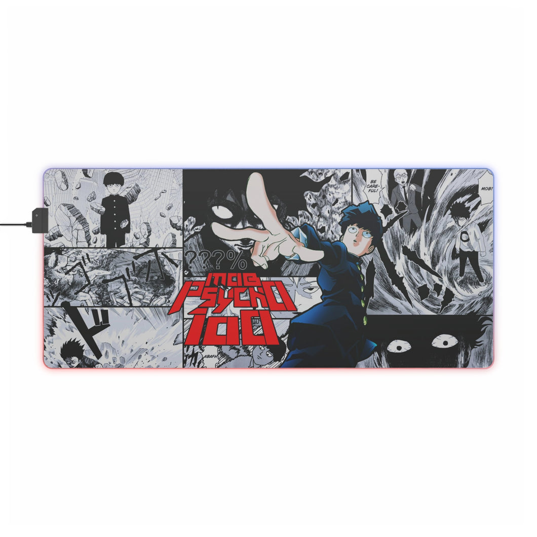 Mob Psycho 100 Shigeo Kageyama RGB LED Mouse Pad (Desk Mat)