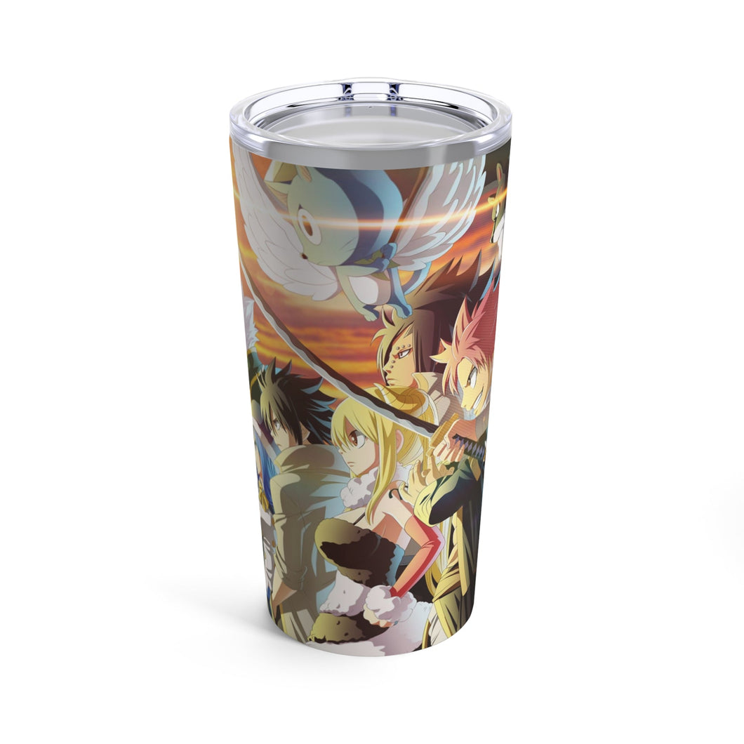 Fairy Tail Natsu Dragneel, Erza Scarlet, Gray Fullbuster, Lucy Heartfilia, Happy Tumbler 20oz