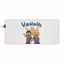 Load image into Gallery viewer, My Hero Academia Izuku Midoriya, Katsuki Bakugou RGB LED Mouse Pad (Desk Mat)
