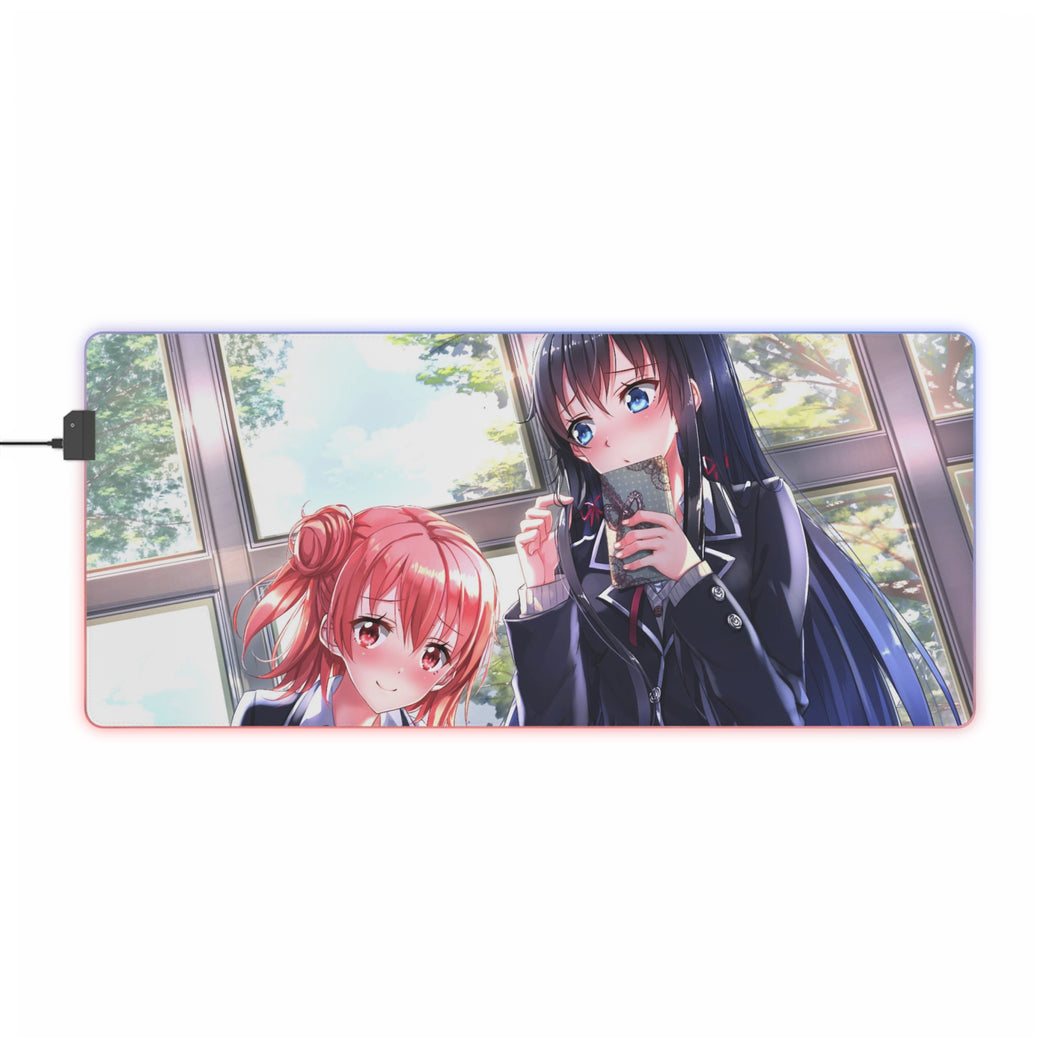 My Teen Romantic Comedy SNAFU Yukino Yukinoshita, Yui Yuigahama RGB LED Mouse Pad (Desk Mat)