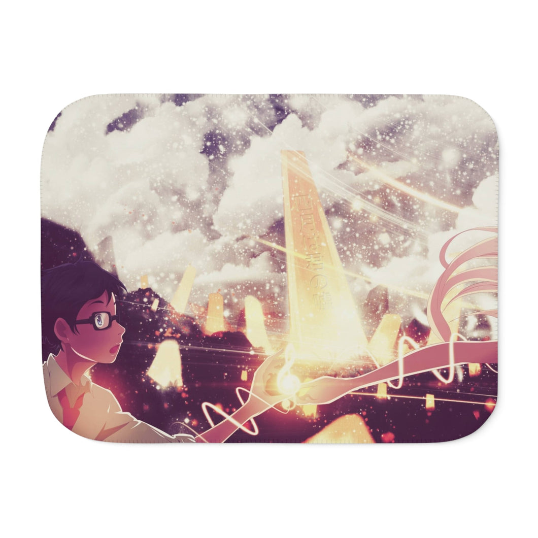 Anime Your Lie in April Sherpa Blanket