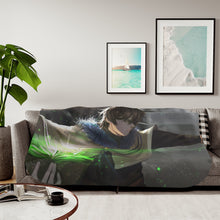 Load image into Gallery viewer, Black Clover Yuno Sherpa Blanket
