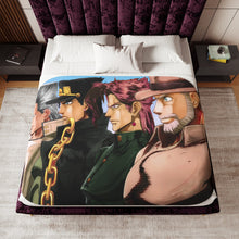 Load image into Gallery viewer, Jojo&#39;s Bizarre Adventure - Stardust Crusaders Sherpa Blanket
