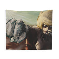 Female titan punches Indoor Wall Tapestry