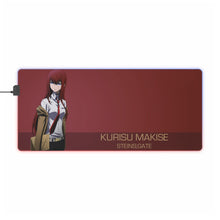 Load image into Gallery viewer, Makise Kurisu RGB LED Mouse Pad (Desk Mat)
