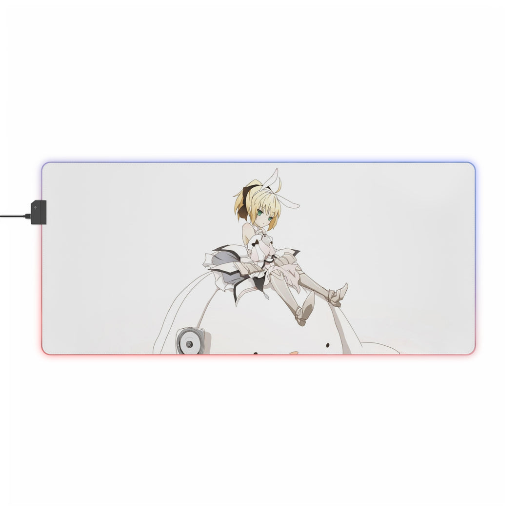 chibi saber lily RGB LED Mouse Pad (Desk Mat)