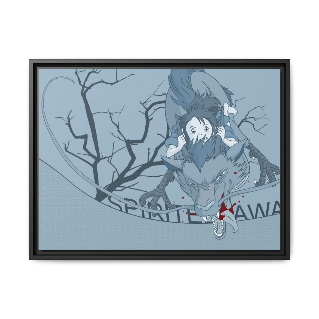 Anime Spirited Away Canvas Framed Art Print
