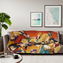 Load image into Gallery viewer, Anime Dragon Ball Z Sherpa Blanket
