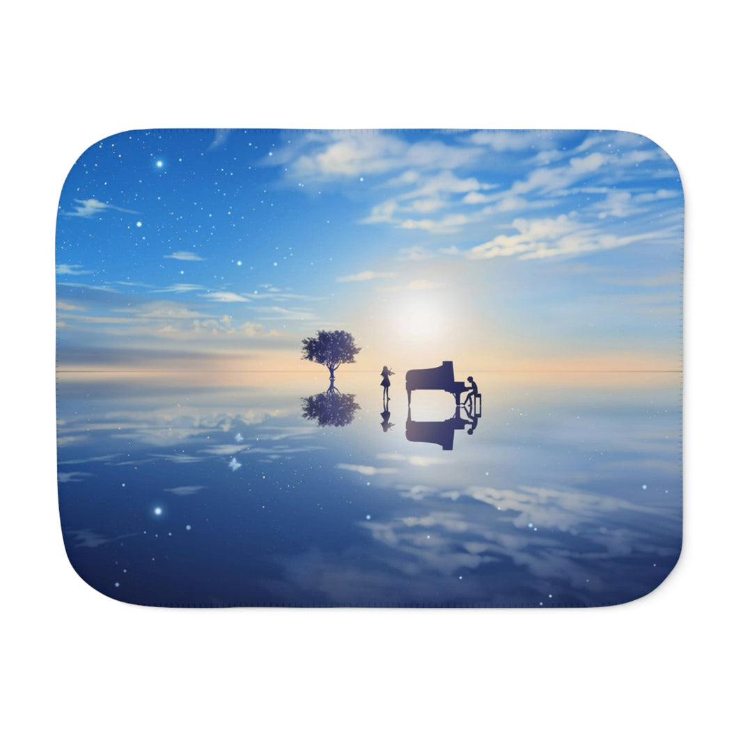 Anime Your Lie in April Sherpa Blanket