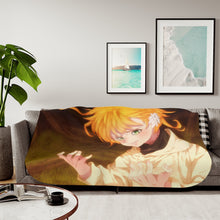 Load image into Gallery viewer, The Promised Neverland Emma Sherpa Blanket
