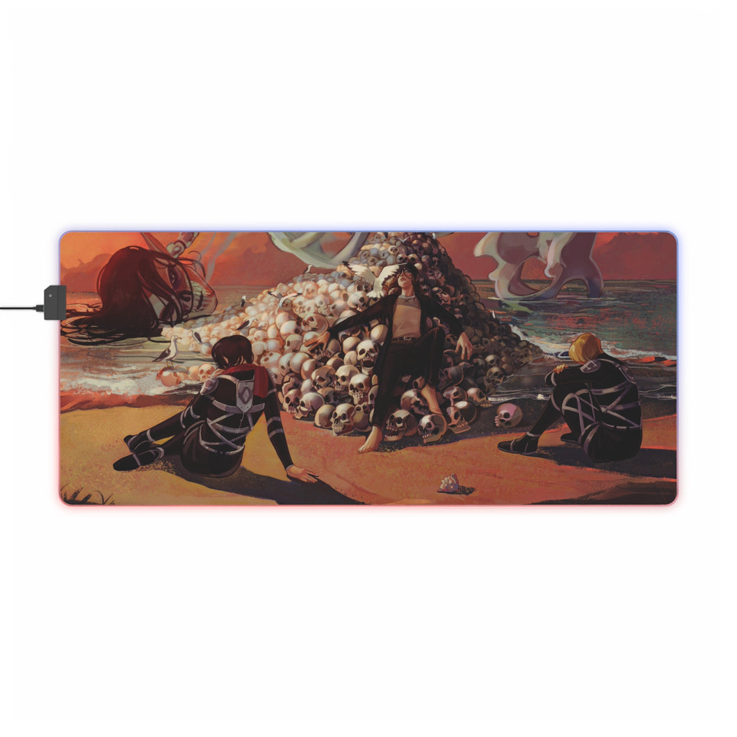 Anime Attack On Titan RGB LED Mouse Pad (Desk Mat)
