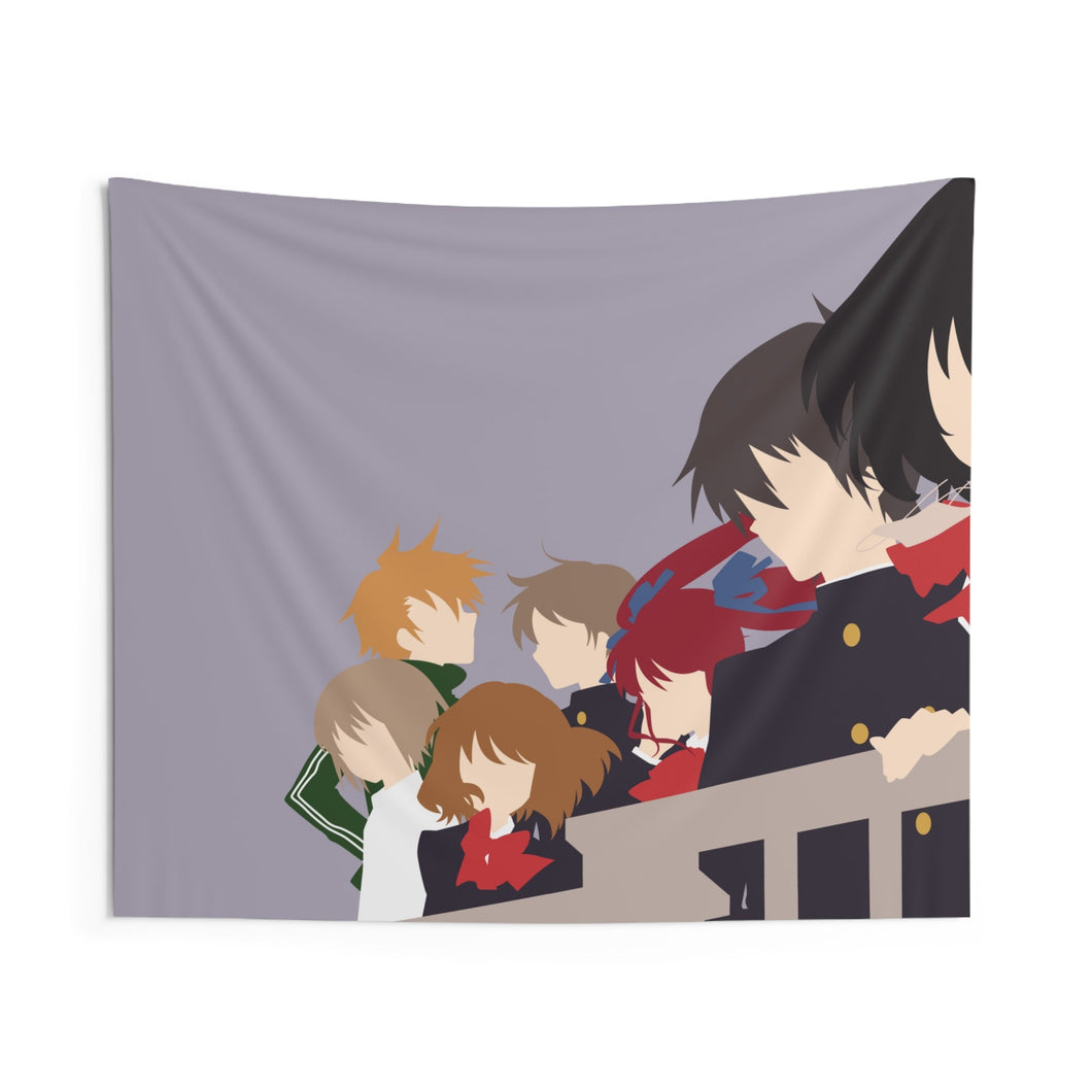 Another Mei Misaki, Kouichi Sakakibara, Izumi Akazawa, Naoya Teshigawara, Yuuya Mochizuki Indoor Wall Tapestry