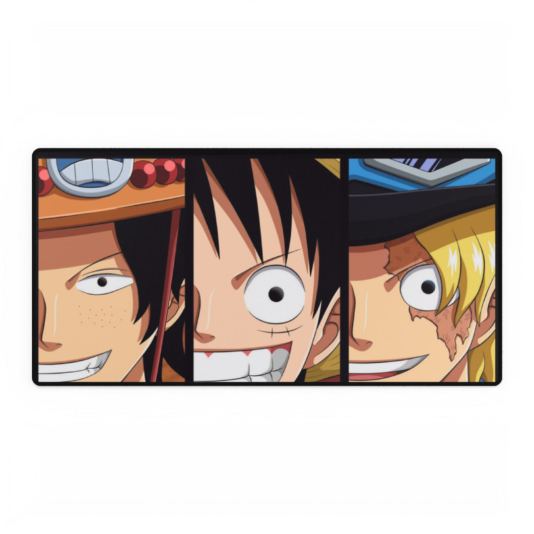 Luffy, Sabo, Ace Mouse Pad (Desk Mat)