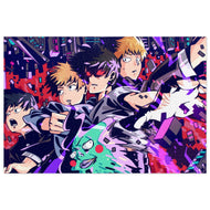 Mob Psycho 100 Arataka Reigen, Shigeo Kageyama, Ritsu Kageyama Jigsaw Puzzle