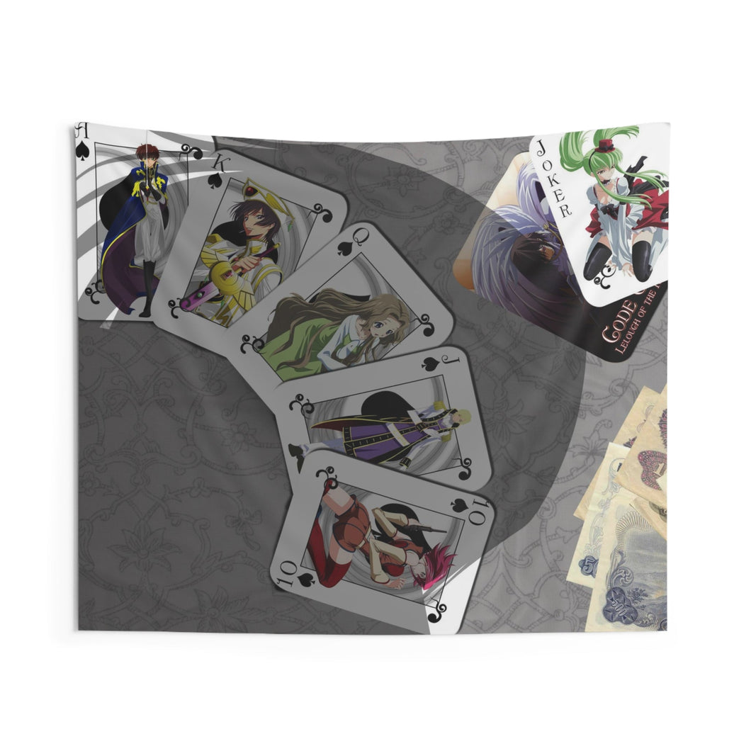 Code Geass Lelouch Lamperouge, Suzaku Kururugi, Nunnally Lamperouge Indoor Wall Tapestry