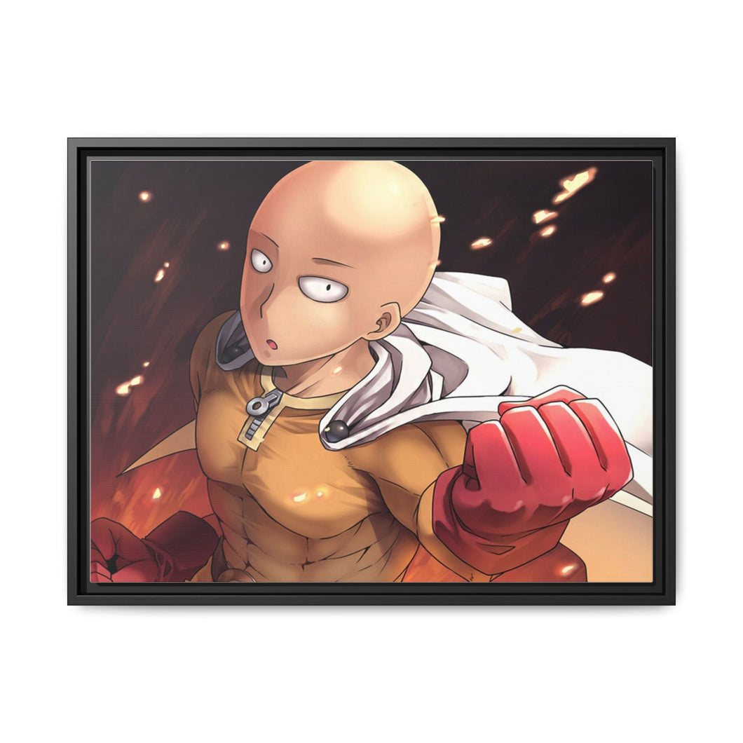 Saitama Canvas Framed Art Print