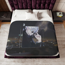 Load image into Gallery viewer, Satoru Gojo Sherpa Blanket
