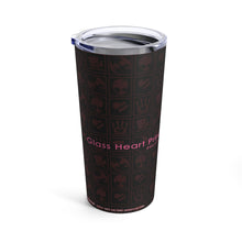 Load image into Gallery viewer, Glass Heart Princess Tumbler 20oz
