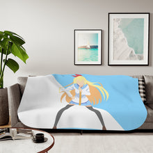 Load image into Gallery viewer, Chitoge Nisekoi Minimalist Sherpa Blanket
