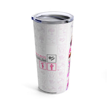 Load image into Gallery viewer, Glass Heart Princess Tumbler 20oz
