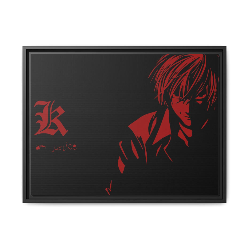 Light Yagami 8k Canvas Framed Art Print