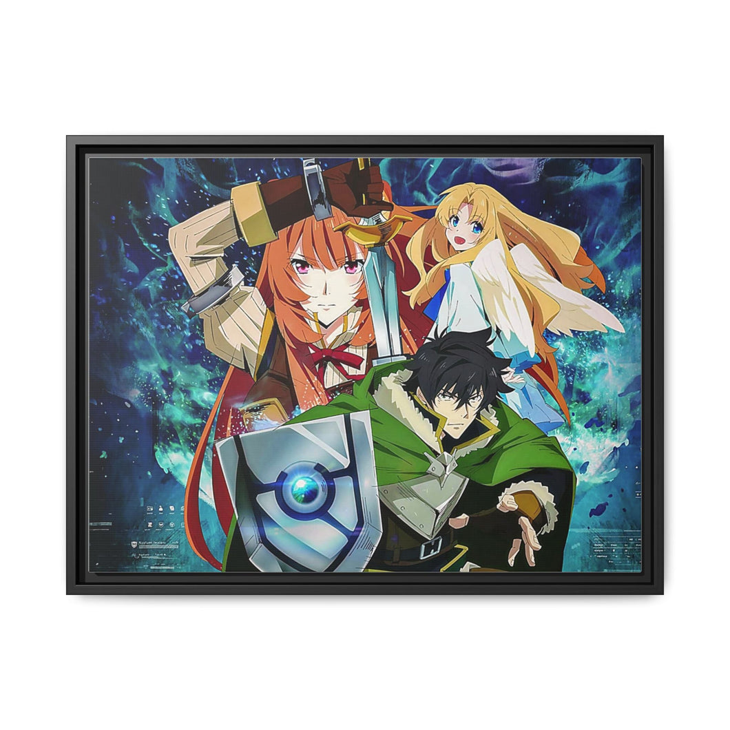 The Rising of the Shield Hero Raphtalia, Naofumi Iwatani, Filo Canvas Framed Art Print