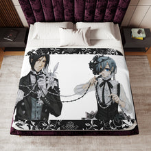 Load image into Gallery viewer, Anime Black Butler Sherpa Blanket

