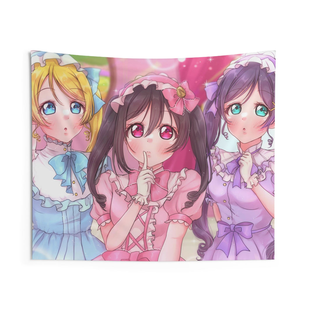 Eri Ayase, Nozomi Tojo & Nico Yazawa Indoor Wall Tapestry