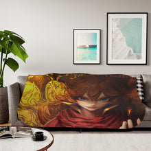 Load image into Gallery viewer, Black Clover Mereoleona Vermillion Sherpa Blanket

