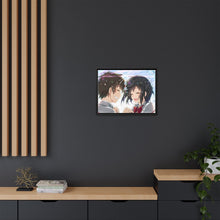 Load image into Gallery viewer, Taki and Mitsuha (Your Name) Canvas Framed Art Print
