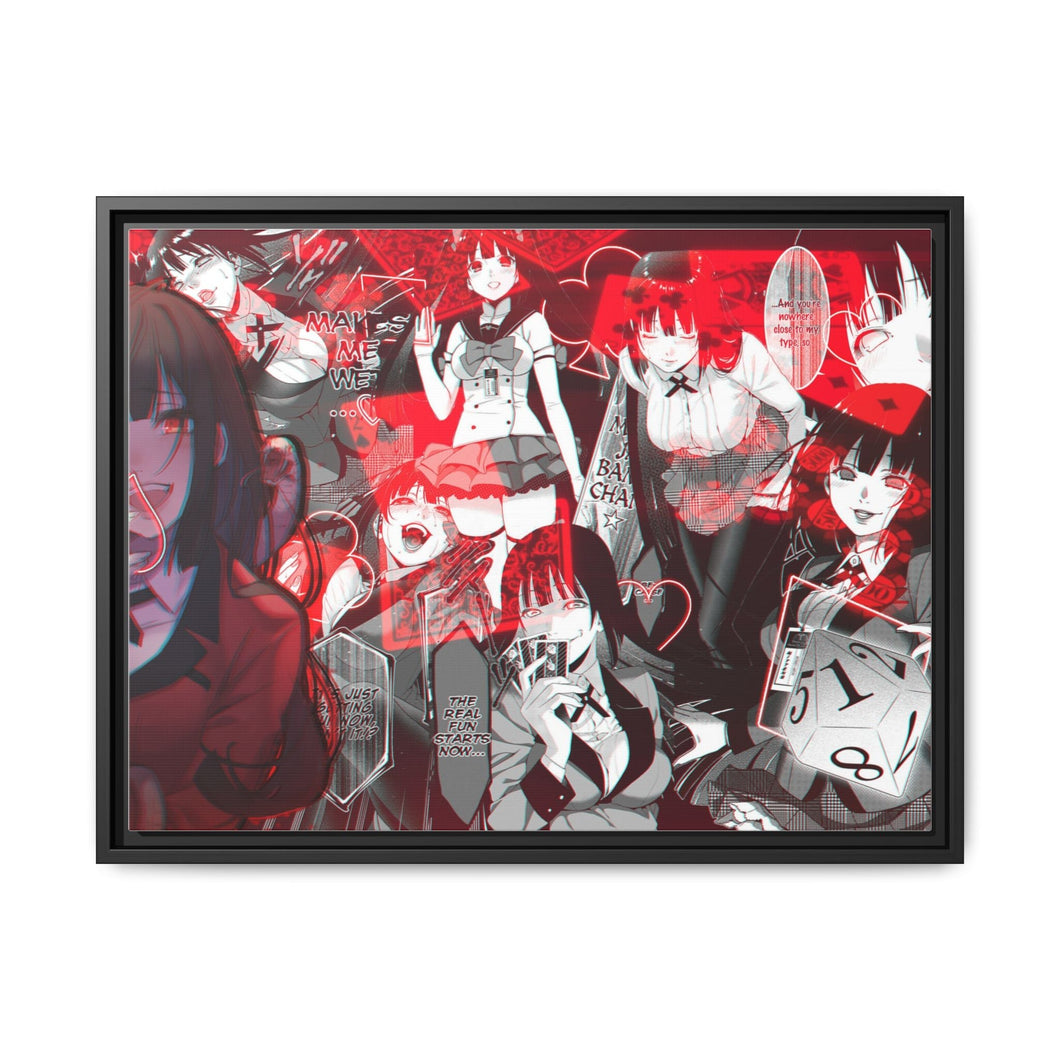 Yumeko Jabami Canvas Framed Art Print