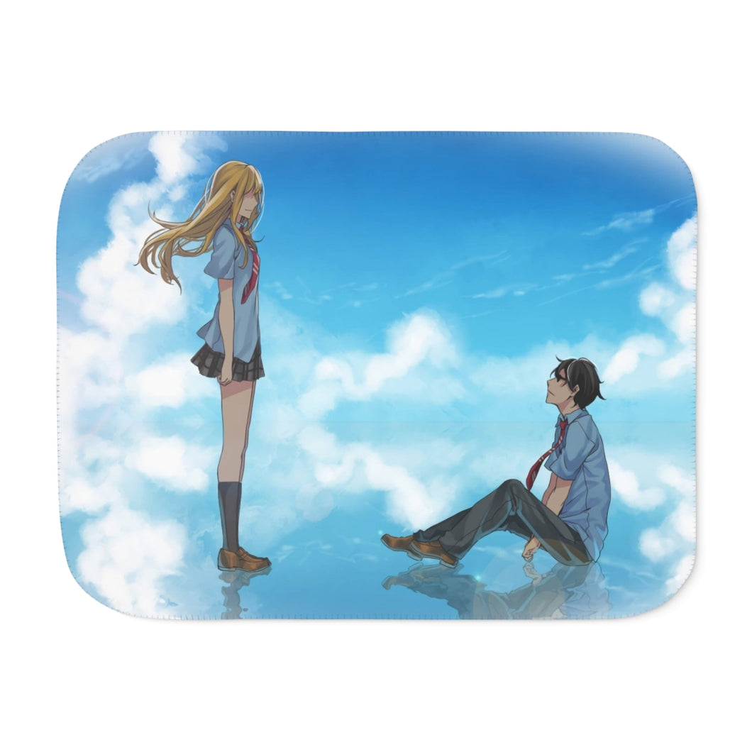 Anime Your Lie in April Sherpa Blanket