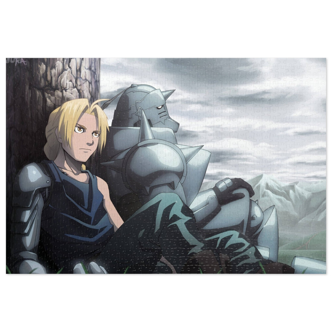 Alphonse Elric Edward Elric Jigsaw Puzzle