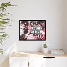Load image into Gallery viewer, Anime Attack On Titan Canvas Framed Art Print
