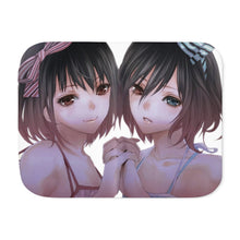 Load image into Gallery viewer, Mei and Fujioka Misaki Sherpa Blanket
