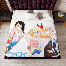 Load image into Gallery viewer, Nisekoi Chitoge Kirisaki, Kosaki Onodera, Seishirou Tsugumi Sherpa Blanket
