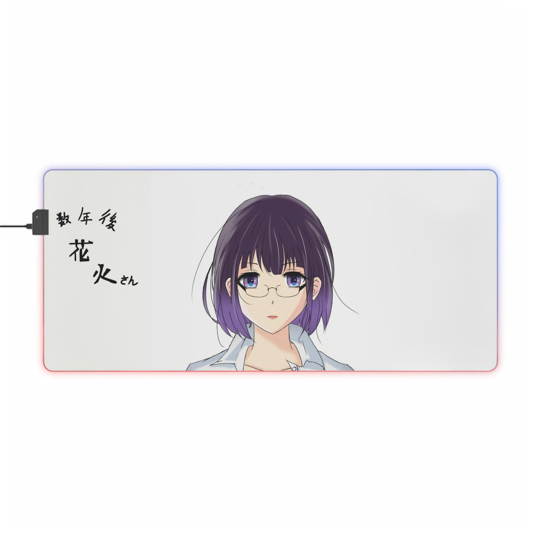 Kuzu No Honkai Hanabi Yasuraoka RGB LED Mouse Pad (Desk Mat)