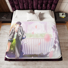 Load image into Gallery viewer, Anime Your Lie in April Sherpa Blanket
