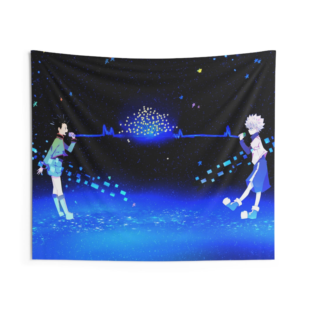 Hunter x Hunter Killua Zoldyck, Gon Freecss Indoor Wall Tapestry