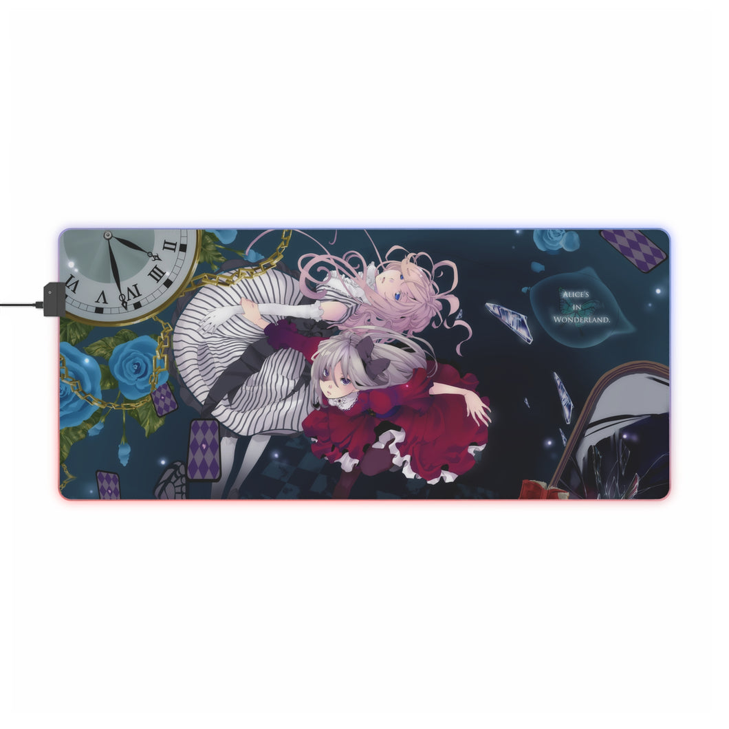 Anime Alice In Wonderland RGB LED Mouse Pad (Desk Mat)
