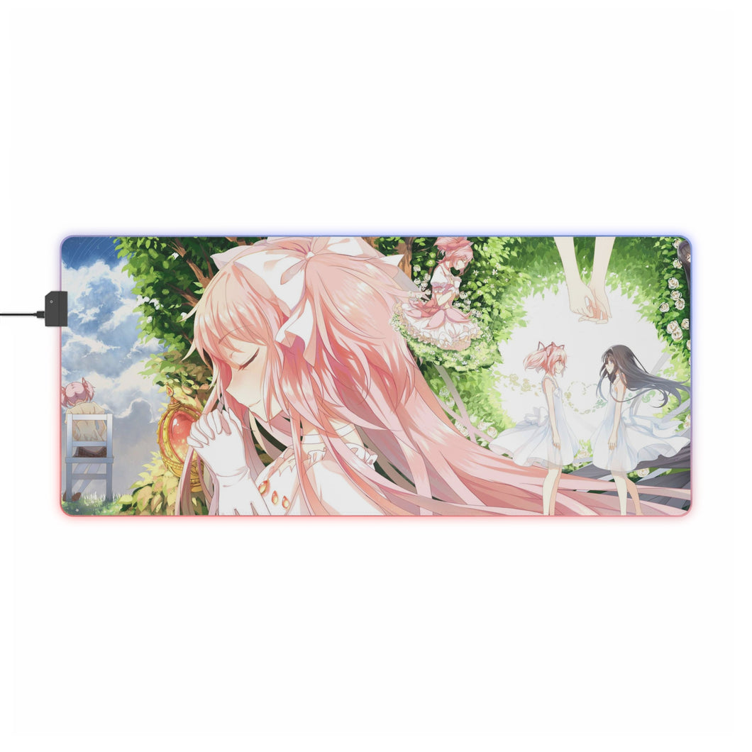 Puella Magi Madoka Magica RGB LED Mouse Pad (Desk Mat)