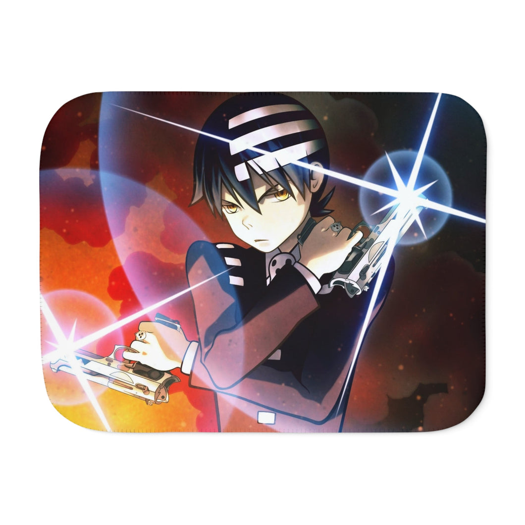 Soul Eater Death The Kid Sherpa Blanket