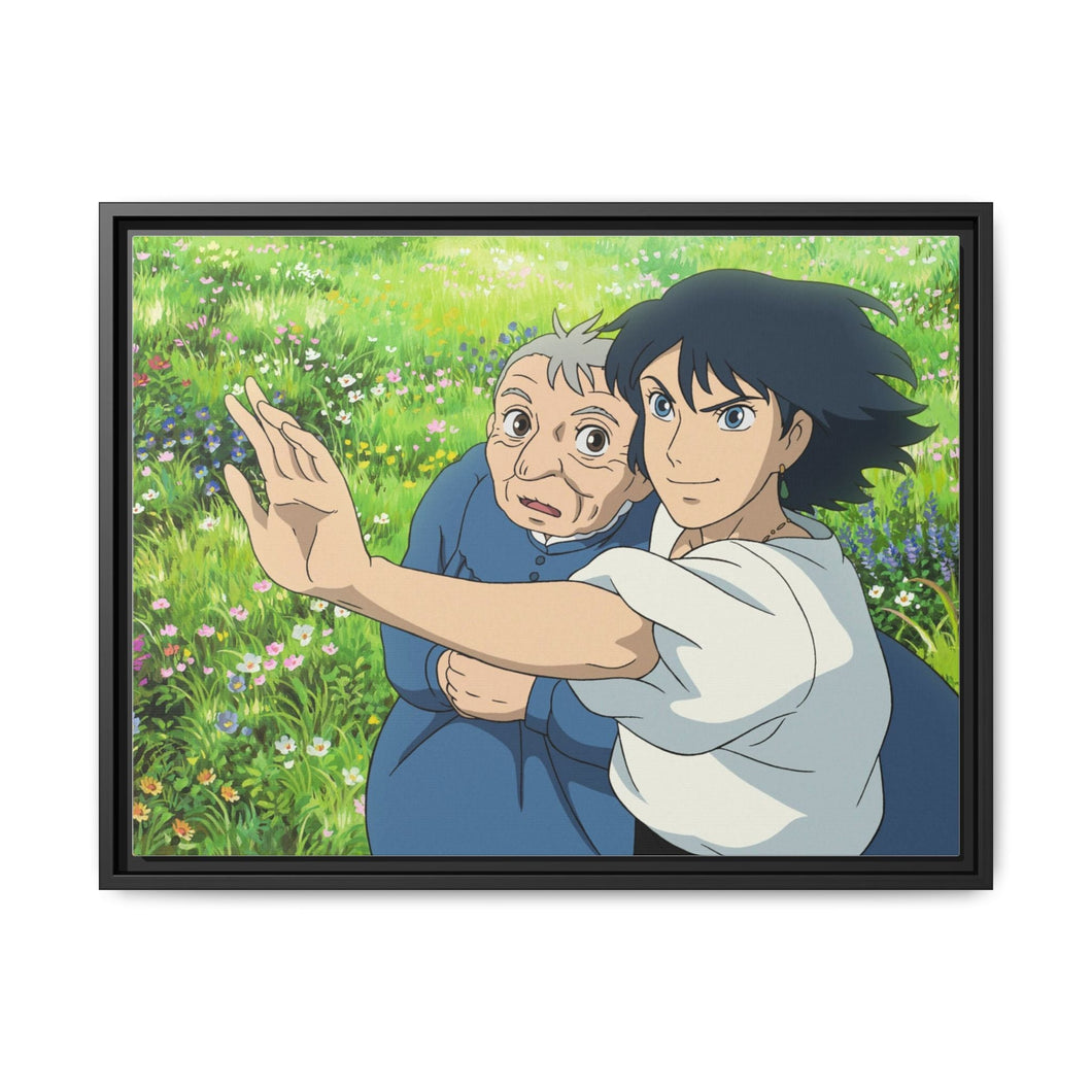 Howl's Moving Castle Canvas Framed Art Print