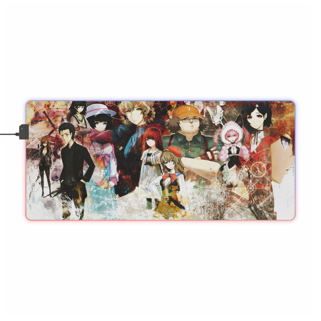 Steins Gate; Lab Members RGB LED Mouse Pad (Desk Mat)