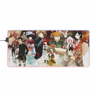 Steins Gate; Lab Members RGB LED Mouse Pad (Desk Mat)