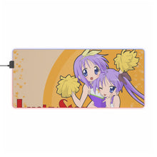 Load image into Gallery viewer, Lucky Star Kagami Hiiragi, Tsukasa Hiiragi RGB LED Mouse Pad (Desk Mat)
