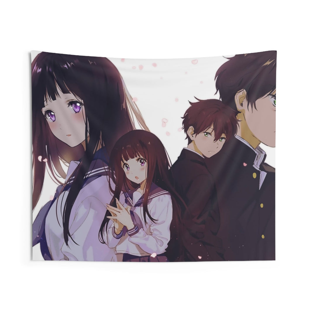 Eru Chitanda  And  Hōtarō Oreki Together Indoor Wall Tapestry